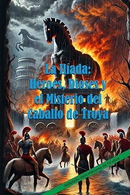 Portada frontal de La Ilíada: Héroes, Dioses y el Misterio del Caballo de Troya: Adaptado para menores de 10 años (Lecturas Épicas para Jóvenes)